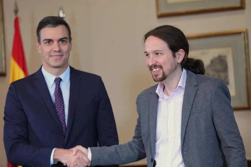 Iglesias, con Sánchez