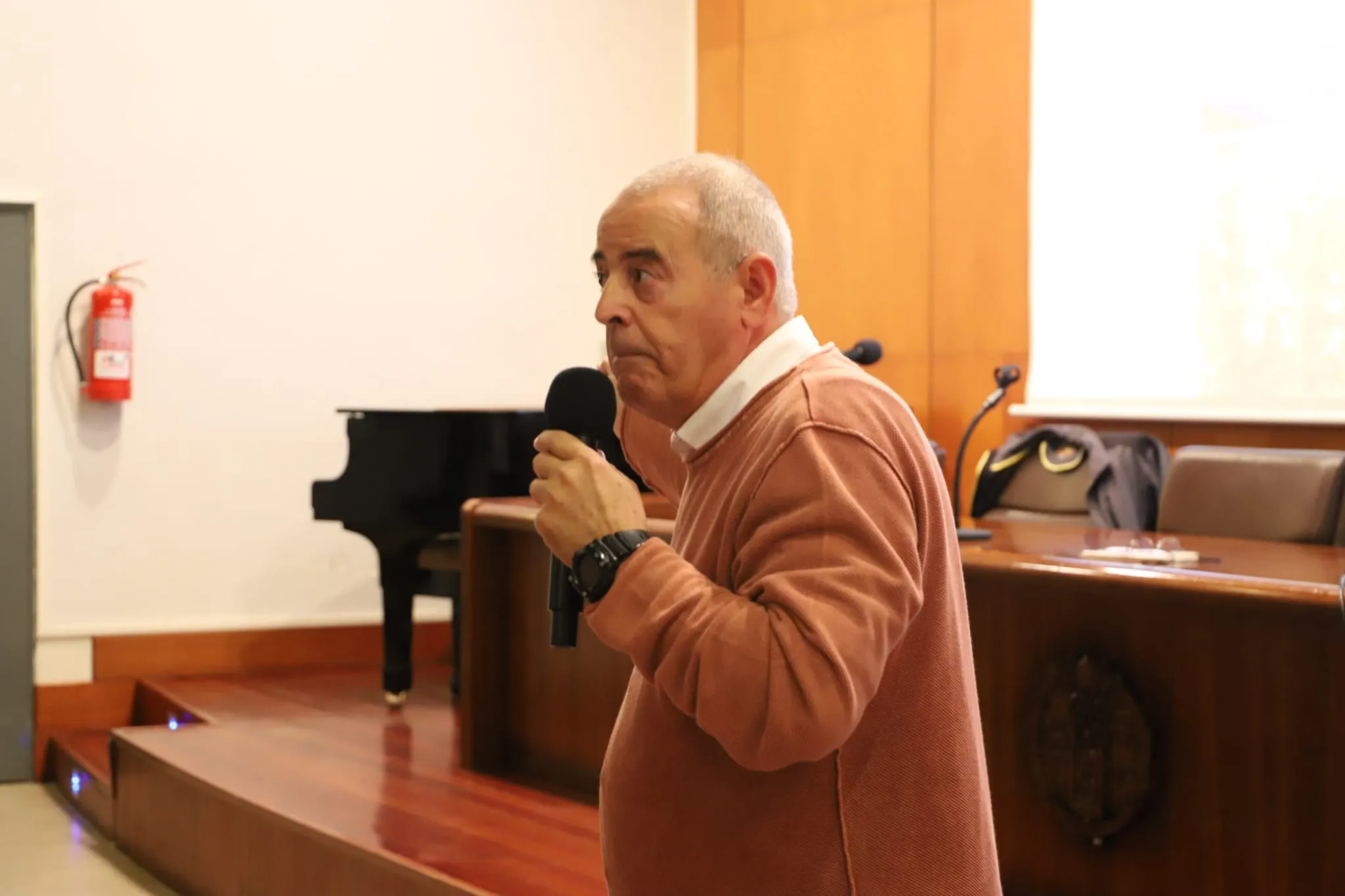 Francisco Amich, en el acto / Lydia González