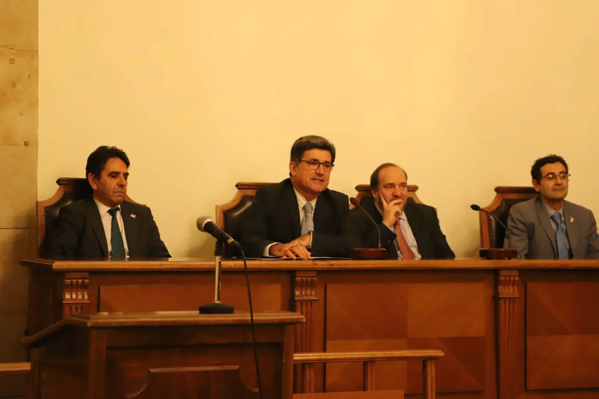 Martínez-Vara, en el acto / Lydia González