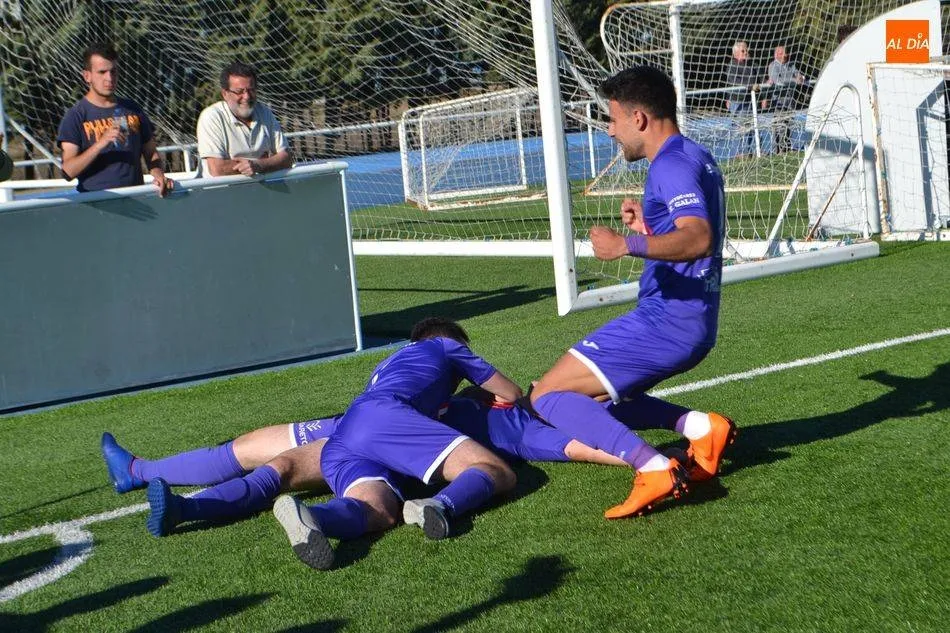 El Peñaranda celebra un gol durante la temporada pasada