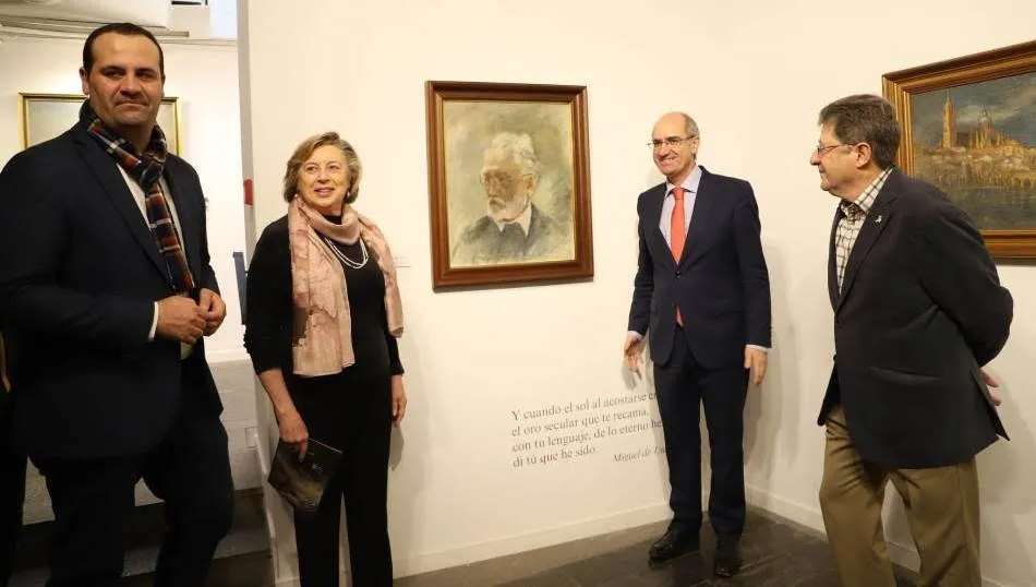 Inauguración de esta muestra en la sala de La Salina. Foto de Lydia González