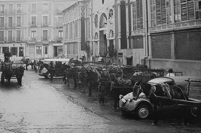 La plaza del Mercado en otros tiempos