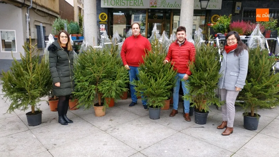 Árboles de Navidad para fomentar el comercio local