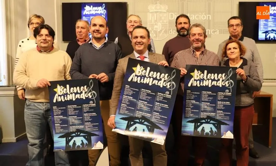 Presentación de este programa de belenes vivientes en la Diputación. Foto de Lydia González