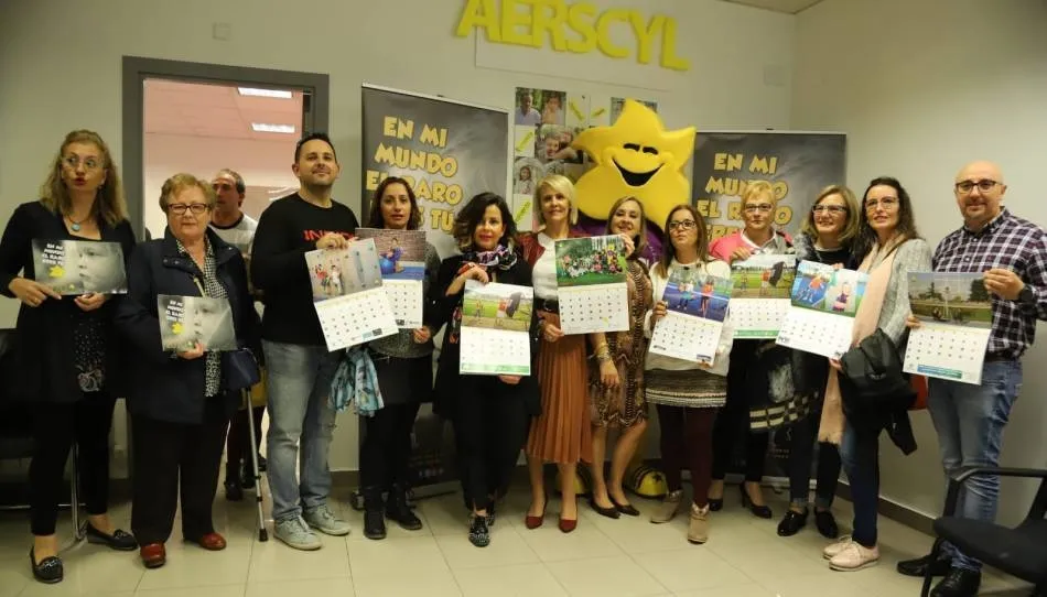 Integrantes de Aerscyl, la entidad que recibirá los fondos de esta chocolatada solidaria
