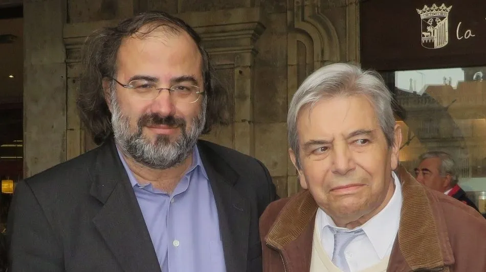 A. P. Alencart y António Salvado en Salamanca (foto J. A.)