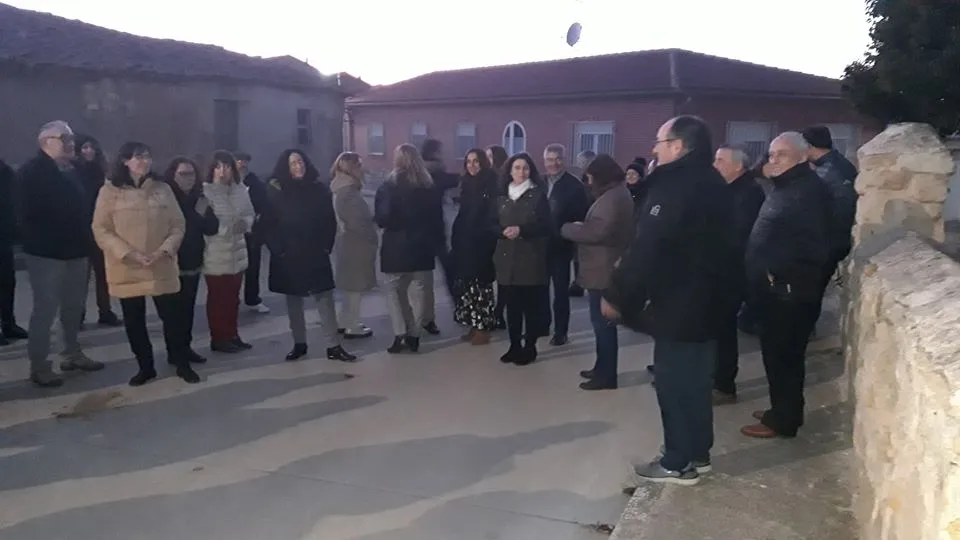 Un momento de la visita