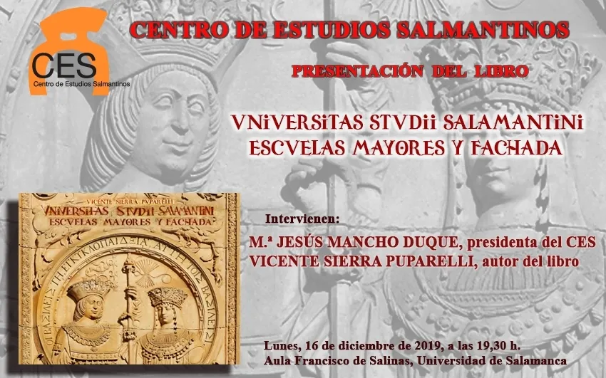 Cartel informativo sobre la presentación de la publicación