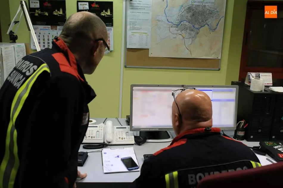 Bomberos de Salamanca, en el turno de guardia durante la pasada Nochebuena