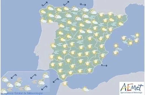 Mapa de la AEMET