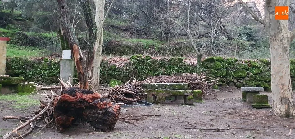 Los daños del temporal están siendo evaluados por el Ayuntamiento de San Esteban de la Sierra