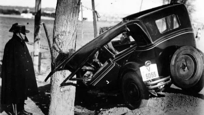 Los primeros accidentes en carreteras salmantinas