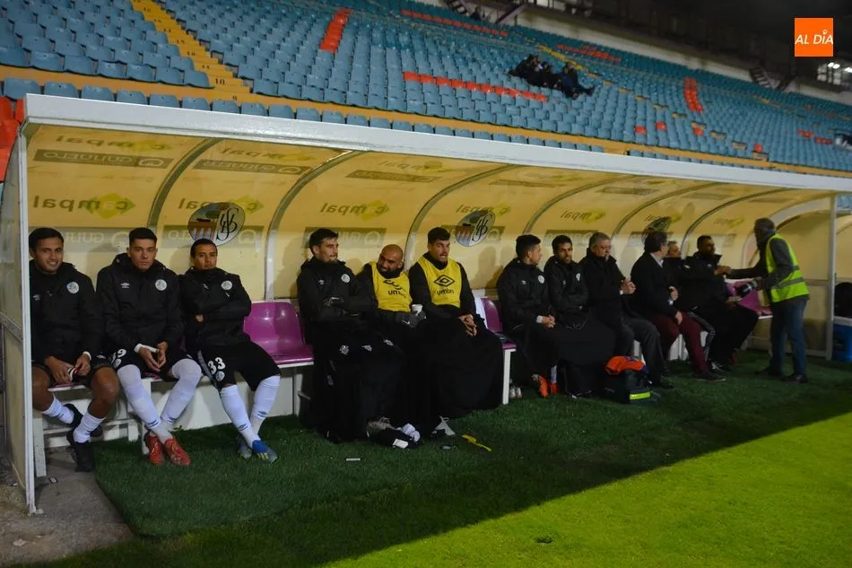 El banquillo del Salamanca, en un partido en casa