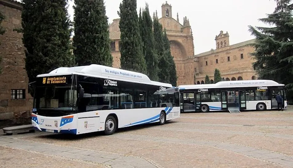En el autobús urbano, el 73% de la flota está propulsada por gas natural