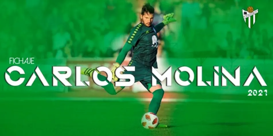 Carlos Molina, nuevo portero del CD Guijuelo