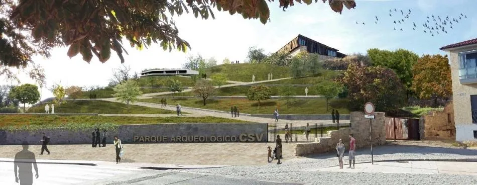 Recreación del proyecto de acondicionamiento de los accesos y las laderas del Cerro de San Vicente