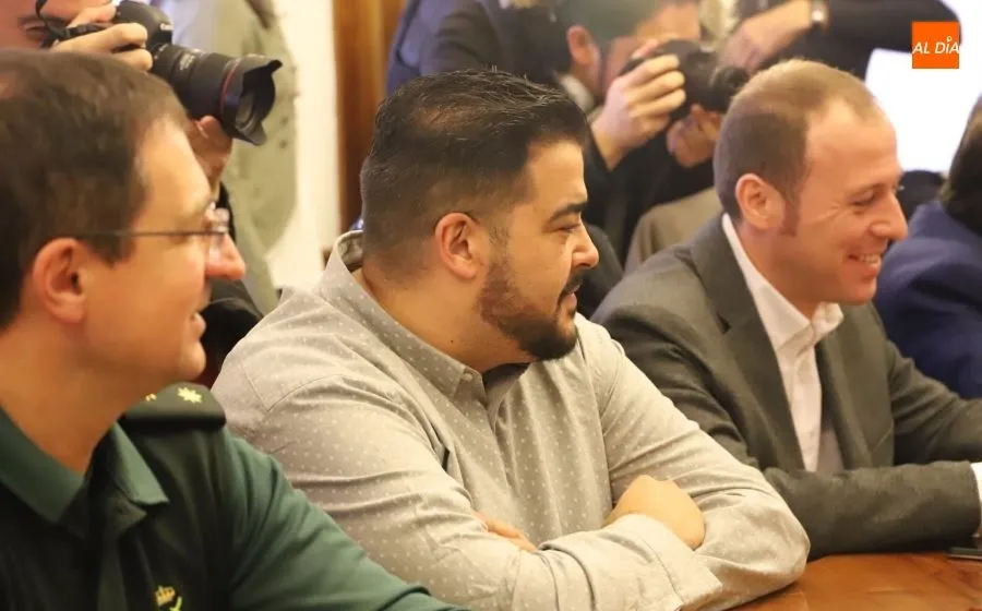 Miguel Ángel Sandoval, en la reunión celebrada en la Subdelegación de Gobierno