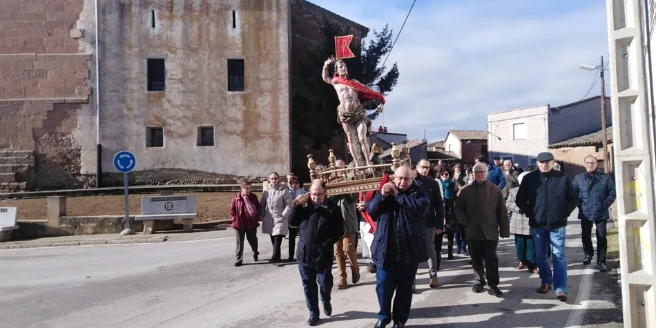 Un momento de la procesión