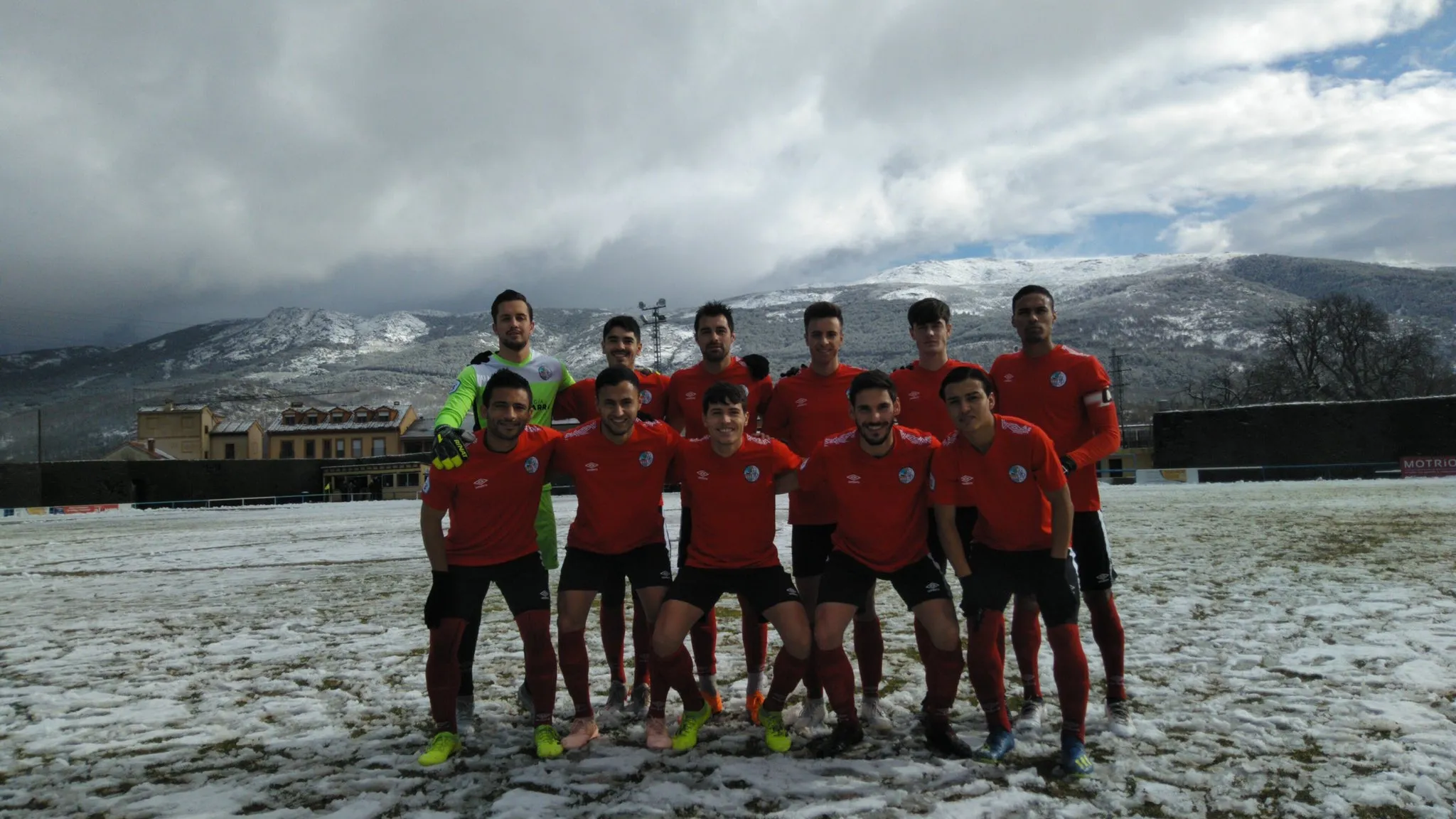 El once del Salamanca UDS, en Segovia