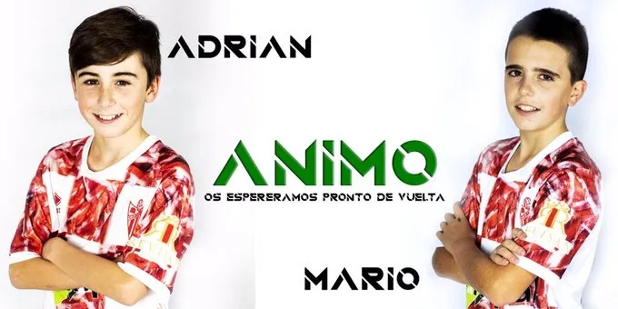 Mario y Adrián, los jugadores que sufrieron el percance