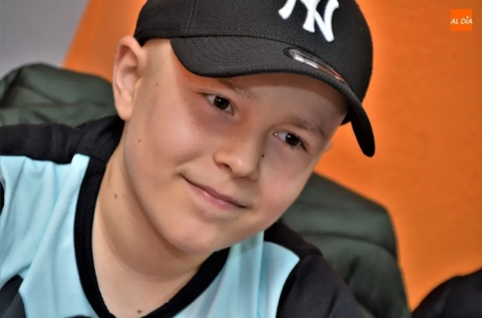 Edu y su sonrisa, en la entrevista realizada hace unos meses en la redacción de SALAMANCA AL DÍA