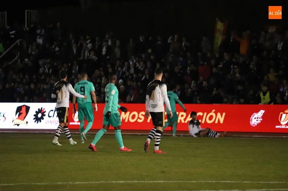 Un momento del Unionistas - Madrid, el partido que levantó el revuelo con la situación de la instalación