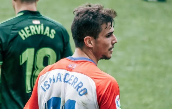 Isma Cerro, con el Sporting / La Voz de Asturias