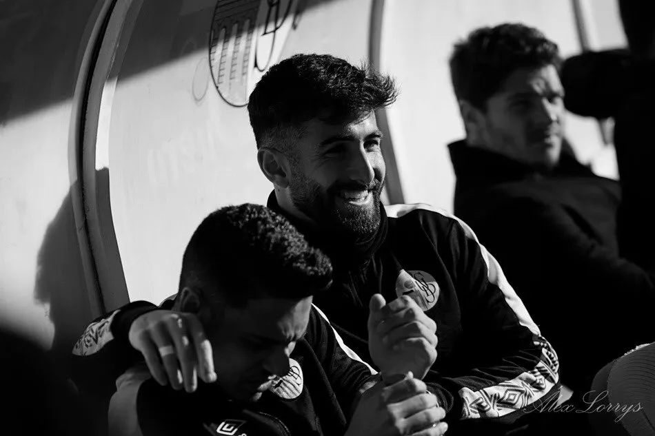 Ángel Sánchez, en el banquillo