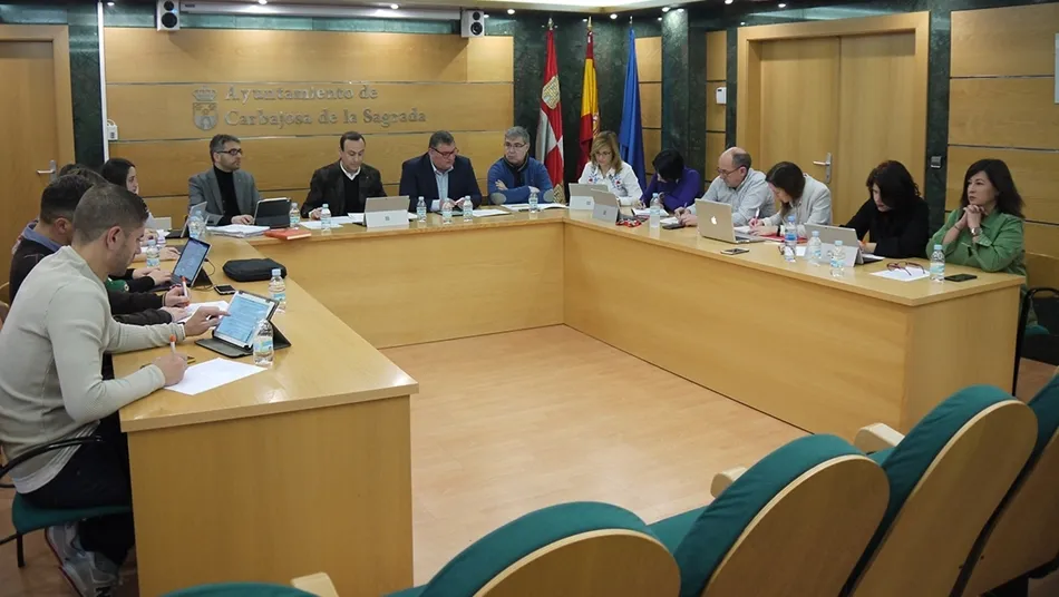Imagen del pleno celebrado esta semana en el Ayuntamiento de Carbajosa de la Sagrada