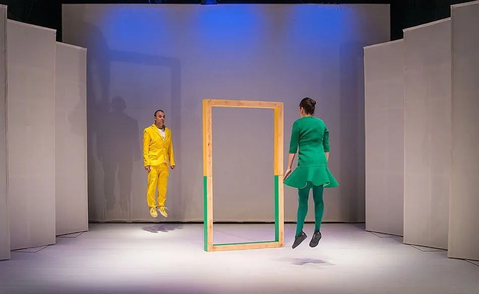 Un instante de la representación