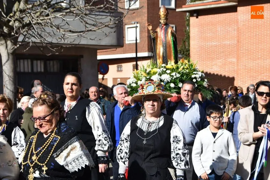 Procesión de San Blas en Santa Marta de Tormes. Foto de Paula Zorita