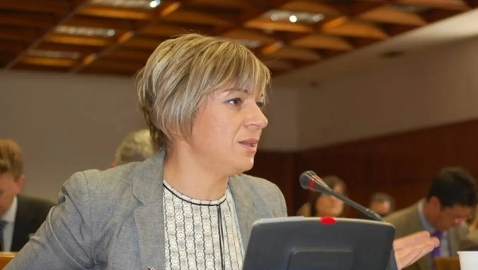 Imagen de archivo de la senadora salmantina Elena Diego