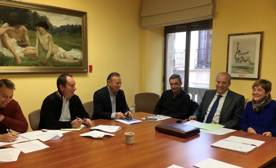 El diputado de Medio Ambiente, Román Hernández, y el director general de Calidad y Sostenibilidad Ambiental, Rubén Rodríguez, en la reunión mantenida esta mañana