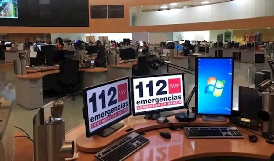 Sala del 112 en la Comunidad de Madrid. Foto EP