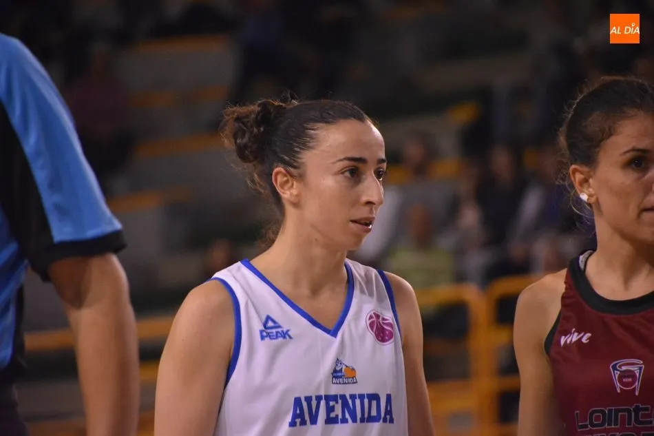 Silvia, en un partido