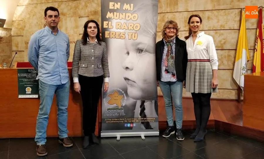 Presentación del III Congreso Nacional de Enfermedades Raras en la UPSA. Foto de Lydia González