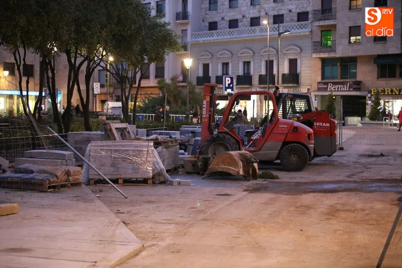 Obras realizadas en el acceso al aparcamiento de Santa Eulalia en 2016. Foto: archivo