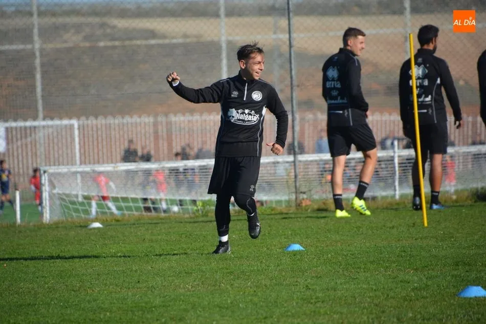 Romero, en un entrenamiento anterior