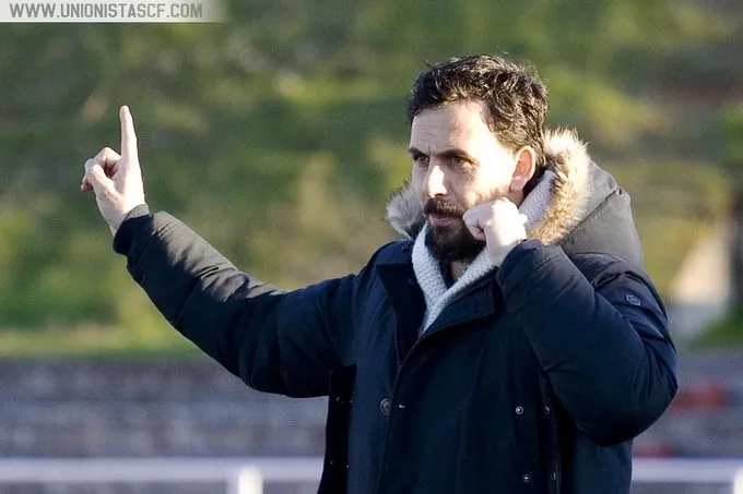 Tom Caamaño, en un partido de Unionistas