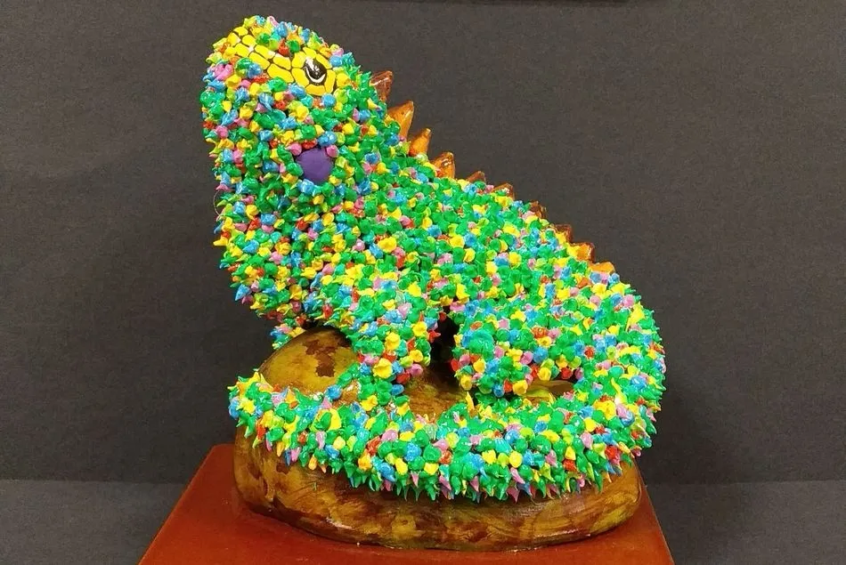 Iguana procedente de Ecuador, regalo a las Cortes de Castilla y León