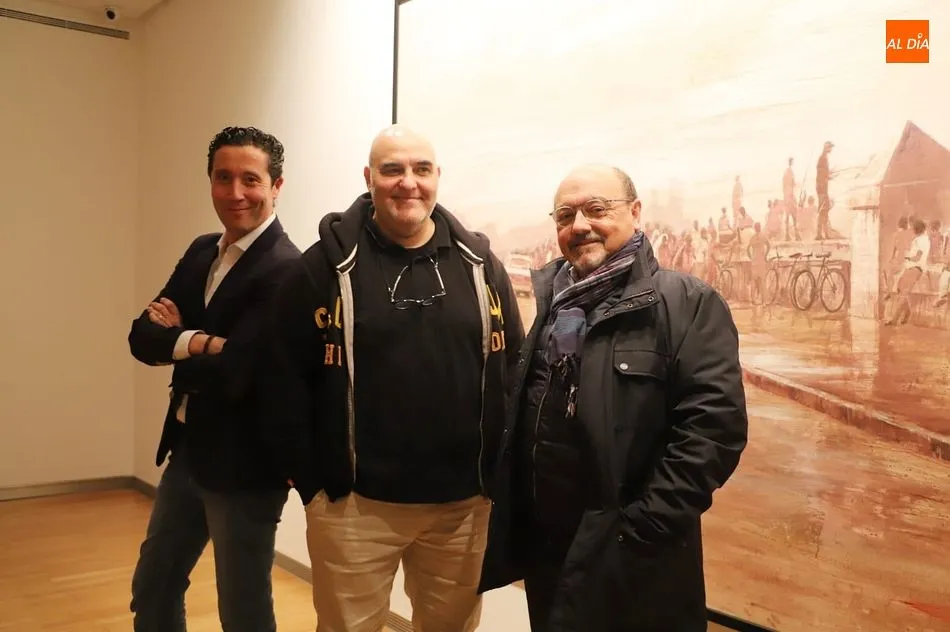 Los tres responsables del documental Cuba Crea en el DA2 salmantino. Fotos: Lydia González