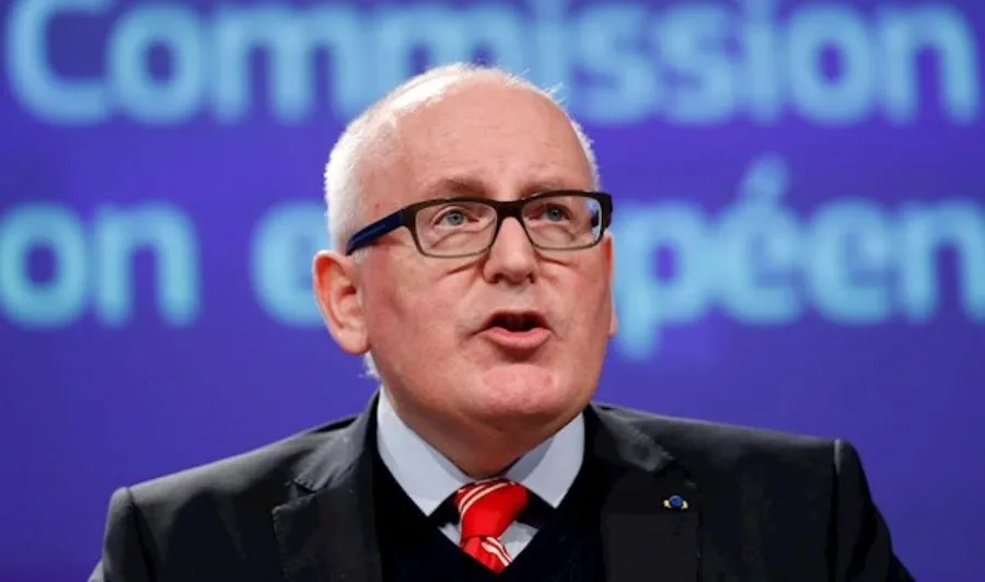 El vicepresidente primero de la Comisión Europea de la Comisión Europea y comisario, Frans Timmermans. Foto EP