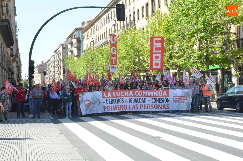 Imagen de archivo de la manifestación del Día del Trabajo, 1 de mayo