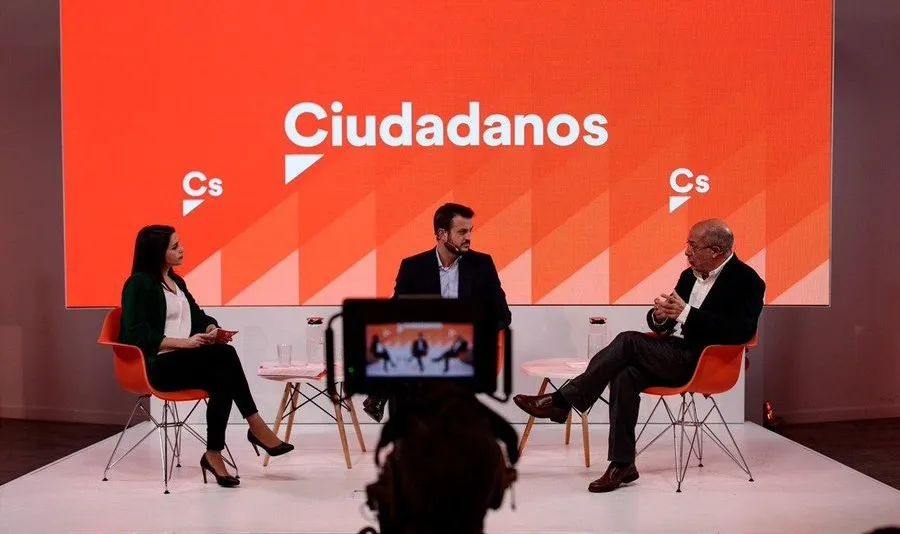Debate de Arrimadas e Igea en la sede de Cs