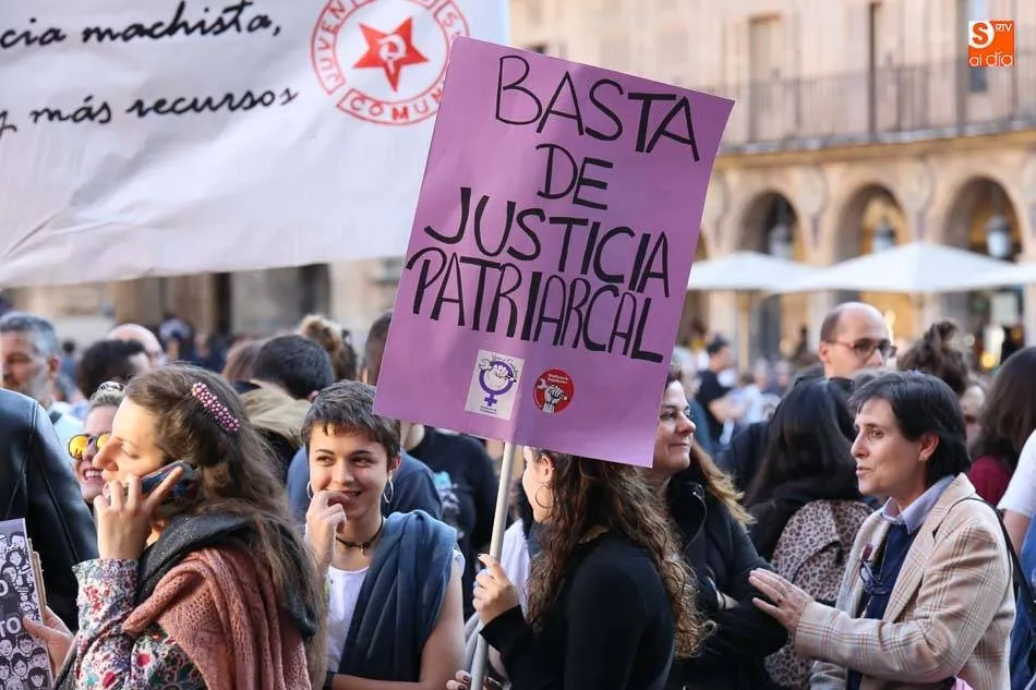 Imagen de archivo de una manifestación con motivo del 8M en Salamanca