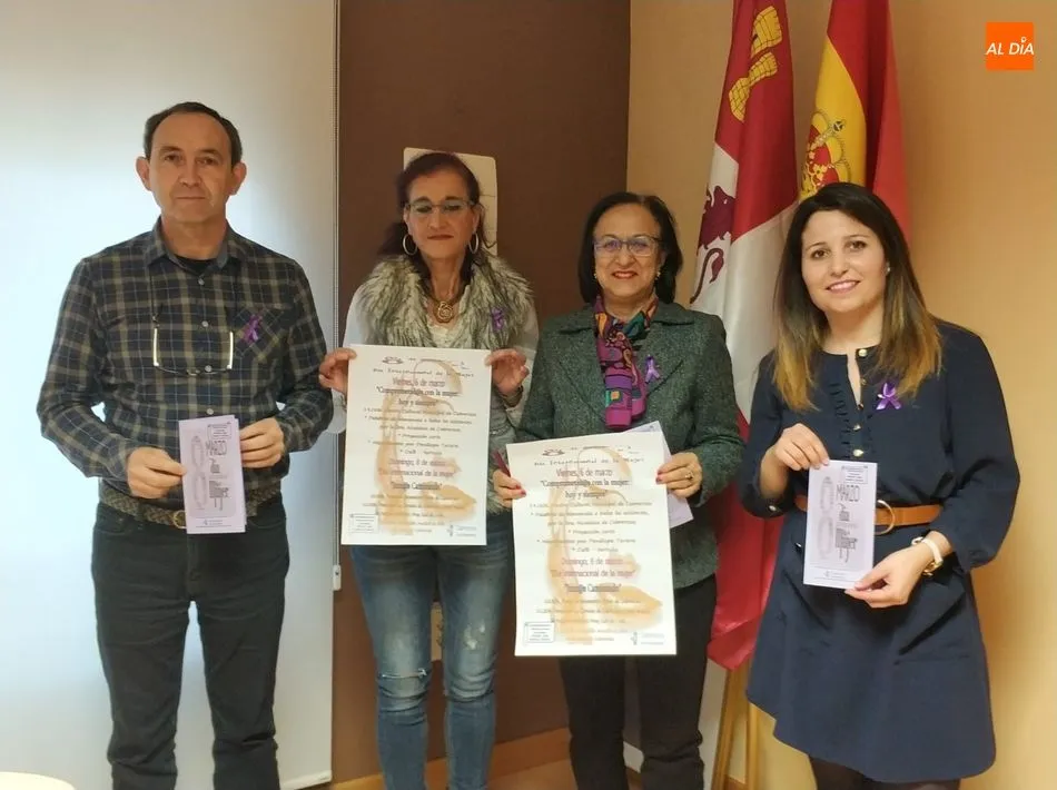 Presentación de las actividades para celebrar el Día Internacional de la Mujer en Cabrerizos. Foto: Lydia González
