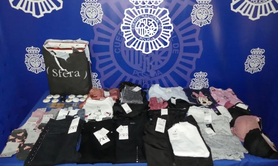 Material intervenido por la Policía en esta operación