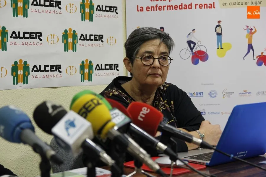 La presidenta de ALCER- Salamanca, María José Sánchez Cuesta. Foto de Íñigo Palacios