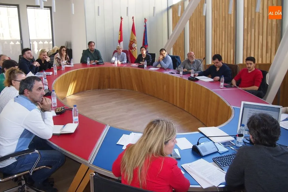 Pleno del Ayuntamiento esta mañana.