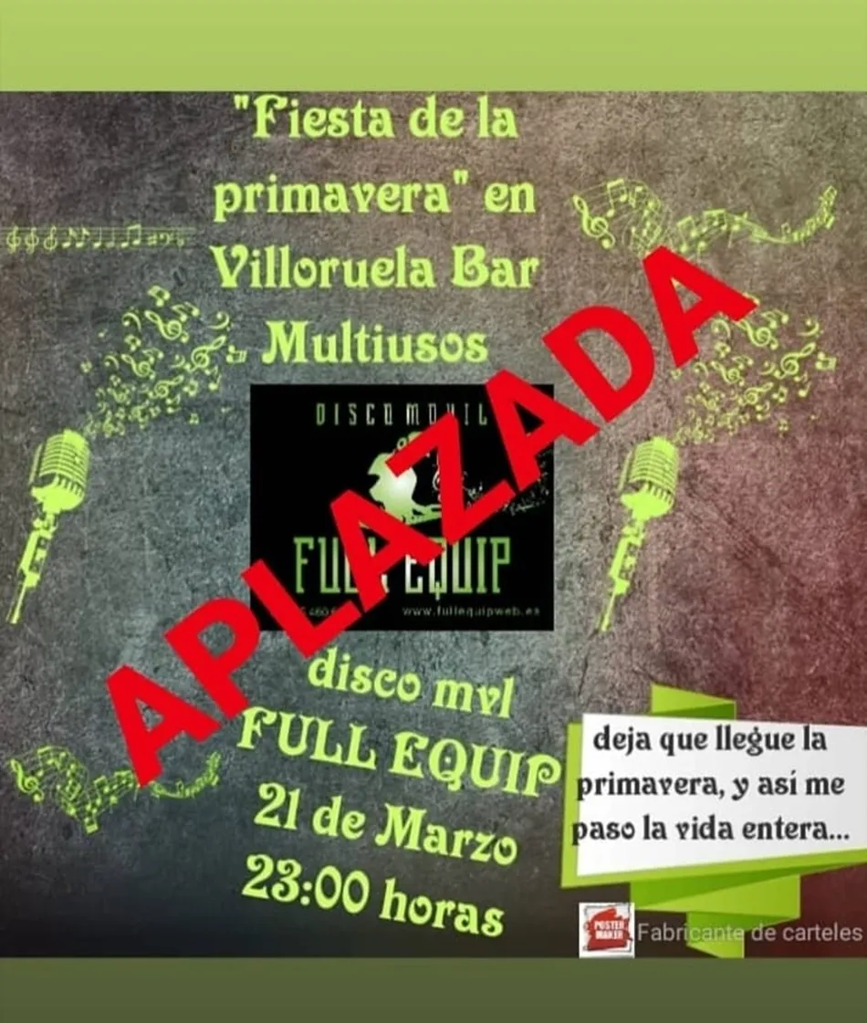 Aplazan las actividades programadas en Villoruela para el mes de marzo  